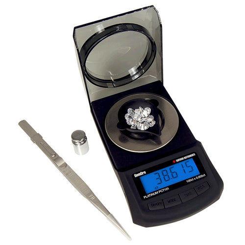 Gemoro Platinum PCT101 Carat Scale (100ct x 0.005 ct, g, dwt, oz, ozt and gn)