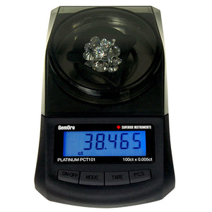 Gemoro Platinum PCT101 Carat Scale (100ct x 0.005 ct, g, dwt, oz, ozt and gn)