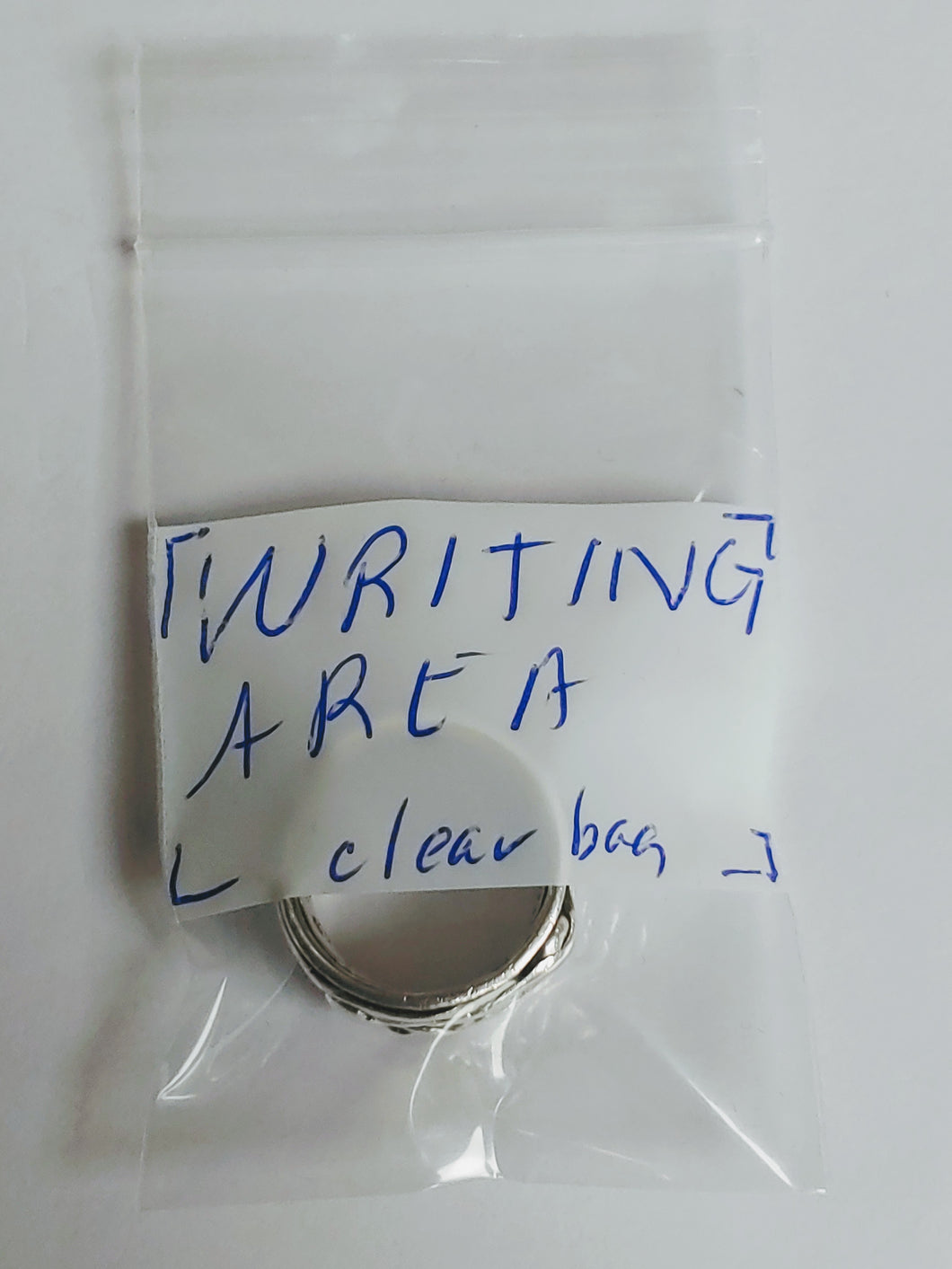 Plastic Bags  3x5 inch Reclosable Clear with White Writing Area 2 MIL