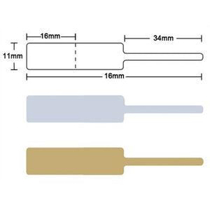 White Label Style 10 for Optima Printer, 1 inch core