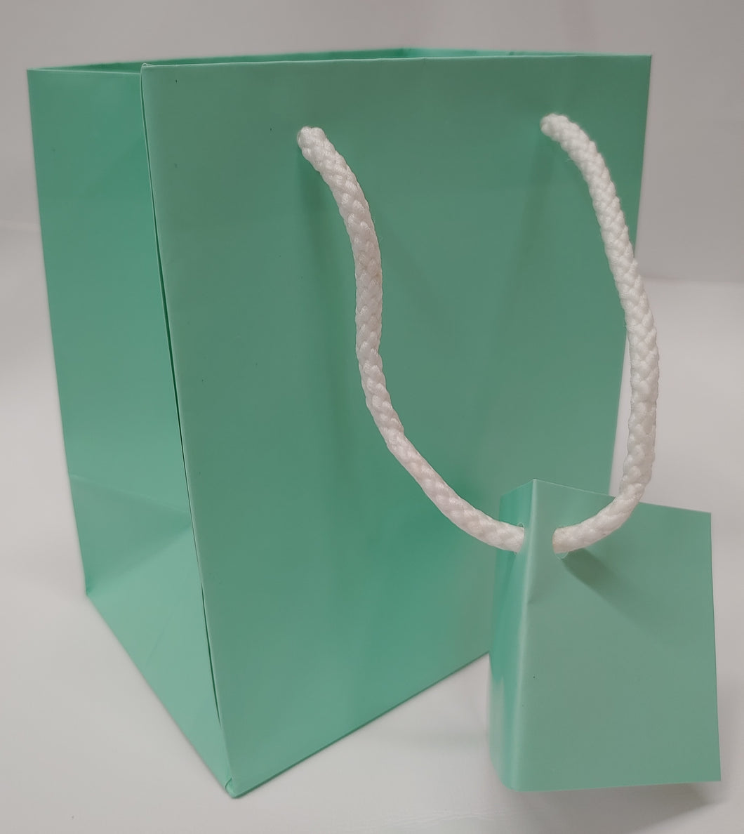 Tote Bags Teal Blue 100 Count Size 4x 3x 5 inches