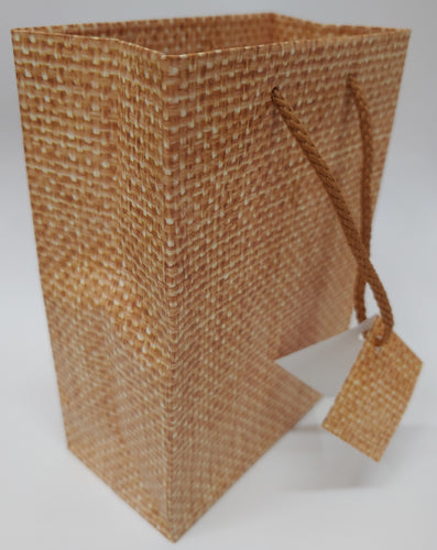 Tote Bags Burlap Print, 100 count Size: 4x 4.5x 2.75 inches